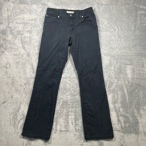 Levi's 550 Womens Relaxed Boot Cut Jeans Black Dark Wash Denim Pants Size 6M